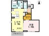 宮の社　Ａ 1LDKの間取り