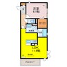 サンドリバー 1LDKの間取り