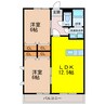 エスペランサⅡ 2LDKの間取り