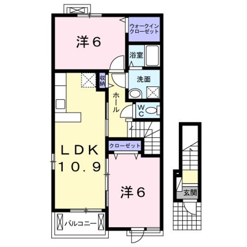 間取図 クレメント大和Ⅲ