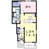 クレメント大和Ⅲ 1LDKの間取り
