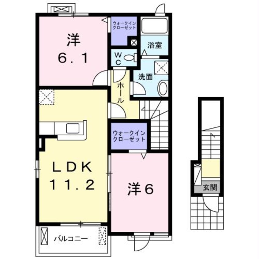 間取図 ラフレシールⅢ　Ｂ棟