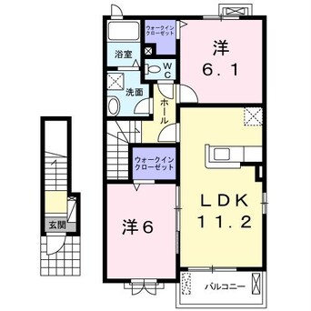 間取図 ラフレシールⅢ　Ｂ棟