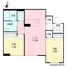 ベレオ大財 2LDKの間取り