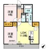 陽明舎 2LDKの間取り