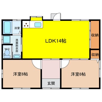 間取図 小柳借家