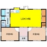 小柳借家 2LDKの間取り