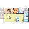 ディロール 1LDKの間取り