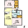 M village 2LDKの間取り