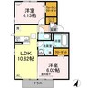M village 2LDKの間取り