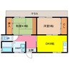 ハウスM 2DKの間取り