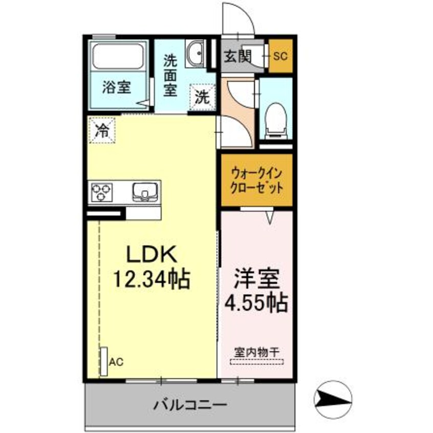 間取図 D-room道