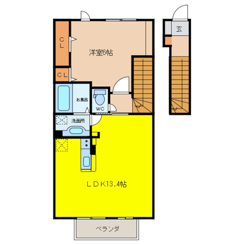 間取図 スターレット尼寺