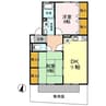 ネオコーポリラ開成　B 2DKの間取り