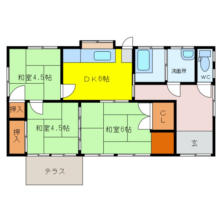 間取図 満岡借家　12