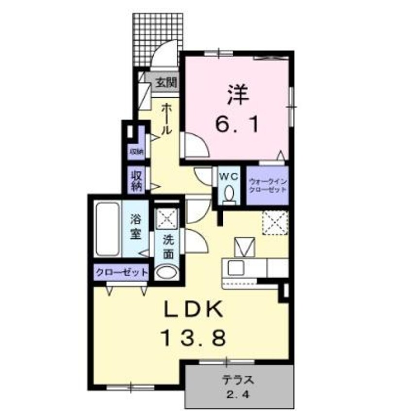 間取図 クリスタルドミールⅠ