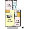 ラヴィベール 2LDKの間取り