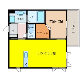 間取図 サンライズ花房小路　C
