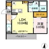 NEXT　STAGE八戸溝 1LDKの間取り