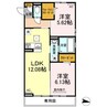 Adele八戸溝 2LDKの間取り