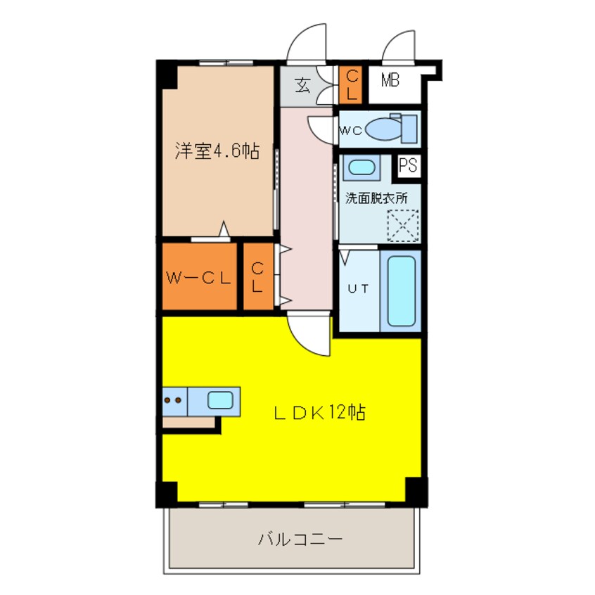 間取図 アコール鍋島