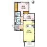 D-roomさくら 2LDKの間取り