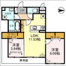 Gran Alegria 2LDKの間取り