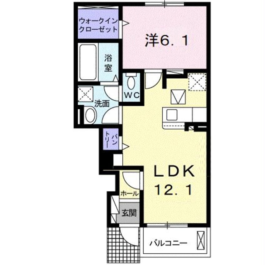 間取図 メゾン・ド・アムールⅡ