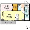 アルクアンシエル 1LDKの間取り