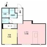 シャーメゾン堀川 1LDKの間取り