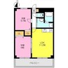 プライムハイム水ケ江 2LDKの間取り