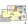 Grazio 2LDKの間取り