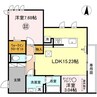カーサ・グランデ 2LDKの間取り