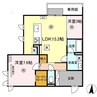 （仮）D-room鍋島２丁目 2LDKの間取り