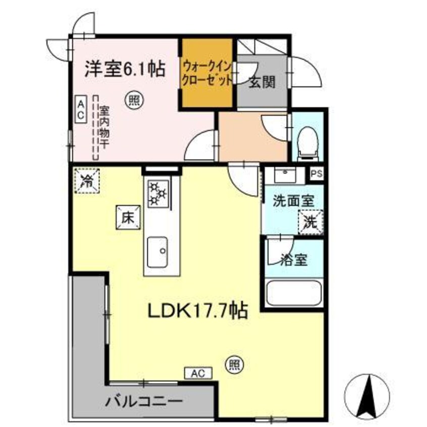 間取図 （仮）D-room鍋島２丁目