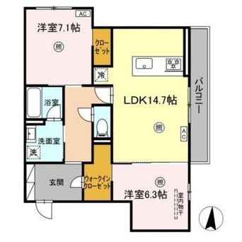 間取図 （仮）D-room鍋島２丁目