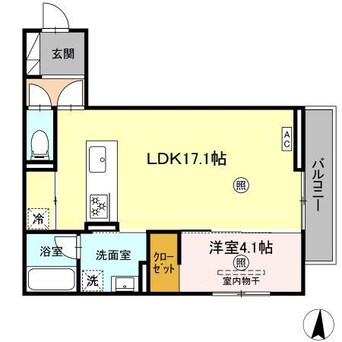 間取図 （仮）D-room鍋島２丁目