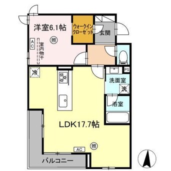 間取図 （仮）D-room鍋島２丁目