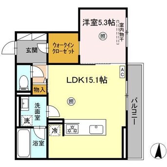 間取図 （仮）D-room鍋島２丁目