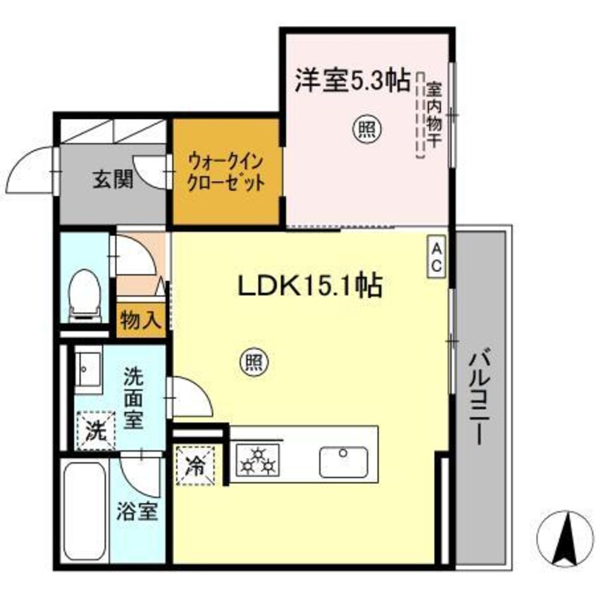 間取図 （仮）D-room鍋島２丁目