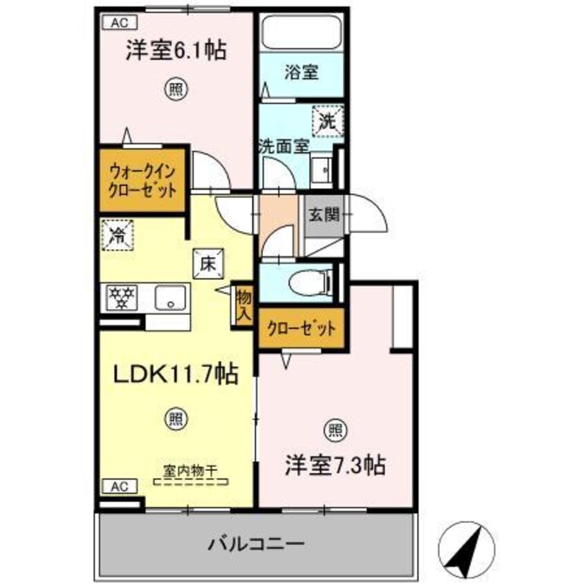 間取図 coupole武雄