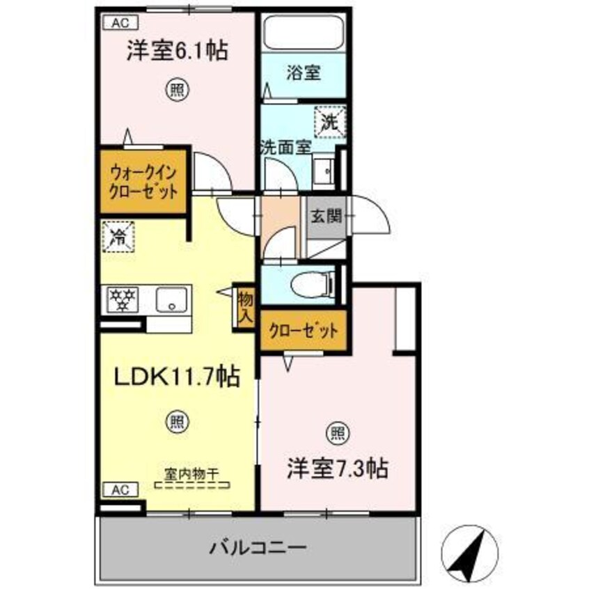 間取図 coupole武雄