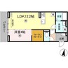 LUSSOⅤ 1LDKの間取り