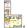 シティシャルム 2LDKの間取り