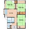 与賀町中津隈貸家 3DKの間取り