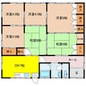 武雄朝日町貸家の間取図