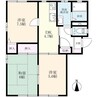 すずらん邸 3Kの間取り