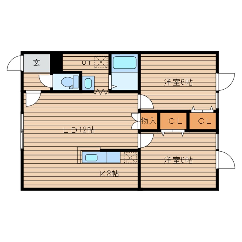 間取図 Ｅ　ＥＳＰＡＣＩＯ