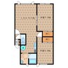 ノースヴィラ北3条 2LDKの間取り