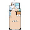 明星マンション 1Rの間取り